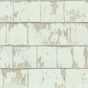 Clint Sage Weathered Wood Wallpaper by Chesapeake