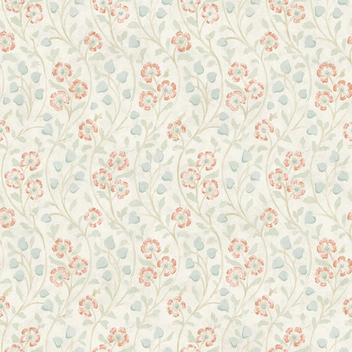 Patsy Multicolor Floral Wallpaper by Chesapeake Kindred Covers about 56.4 square feet 20.5-in by 33-ft long roll Prepasted 20.5 - Fabric Carolina -