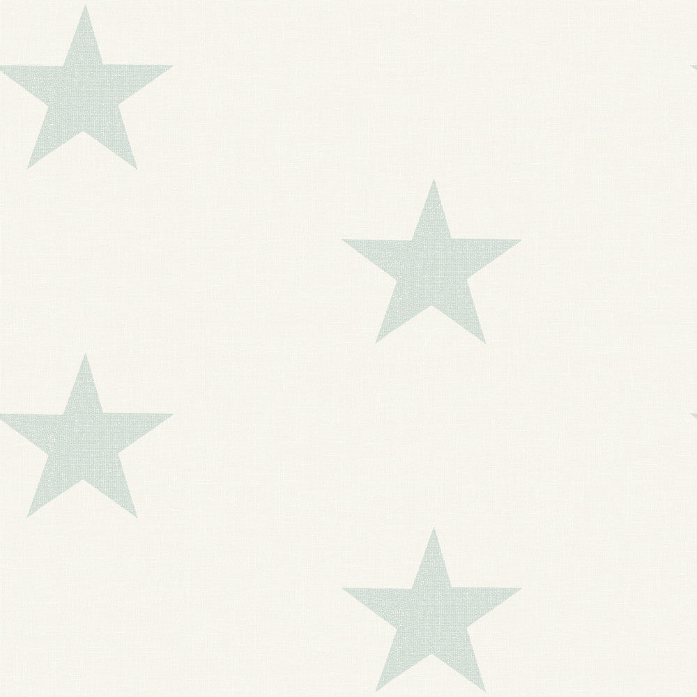 Mcgraw Teal Stars Wallpaper by Chesapeake Kindred Covers about 56.4 square feet 20.5-in by 33-ft long roll Prepasted 20.5 - Fabric Carolina -