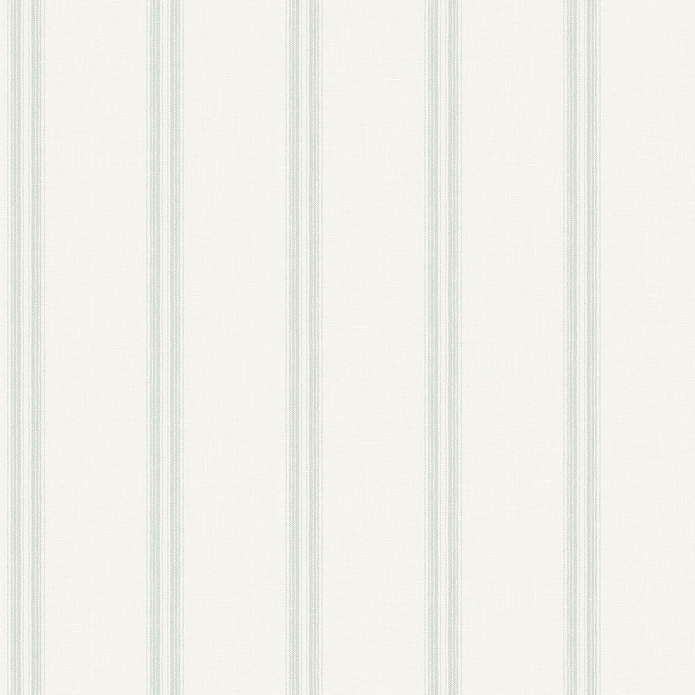 Johnny Teal Stripes Wallpaper by Chesapeake Kindred Covers about 56.4 square feet 20.5-in by 33-ft long roll Prepasted 0 - Fabric Carolina -