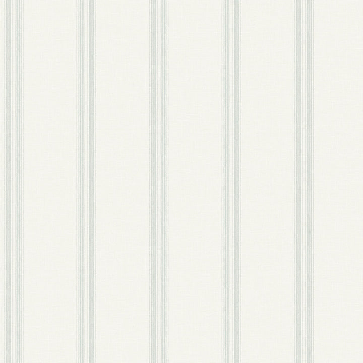 Johnny Teal Stripes Wallpaper by Chesapeake Kindred Covers about 56.4 square feet 20.5-in by 33-ft long roll Prepasted 0 - Fabric Carolina -