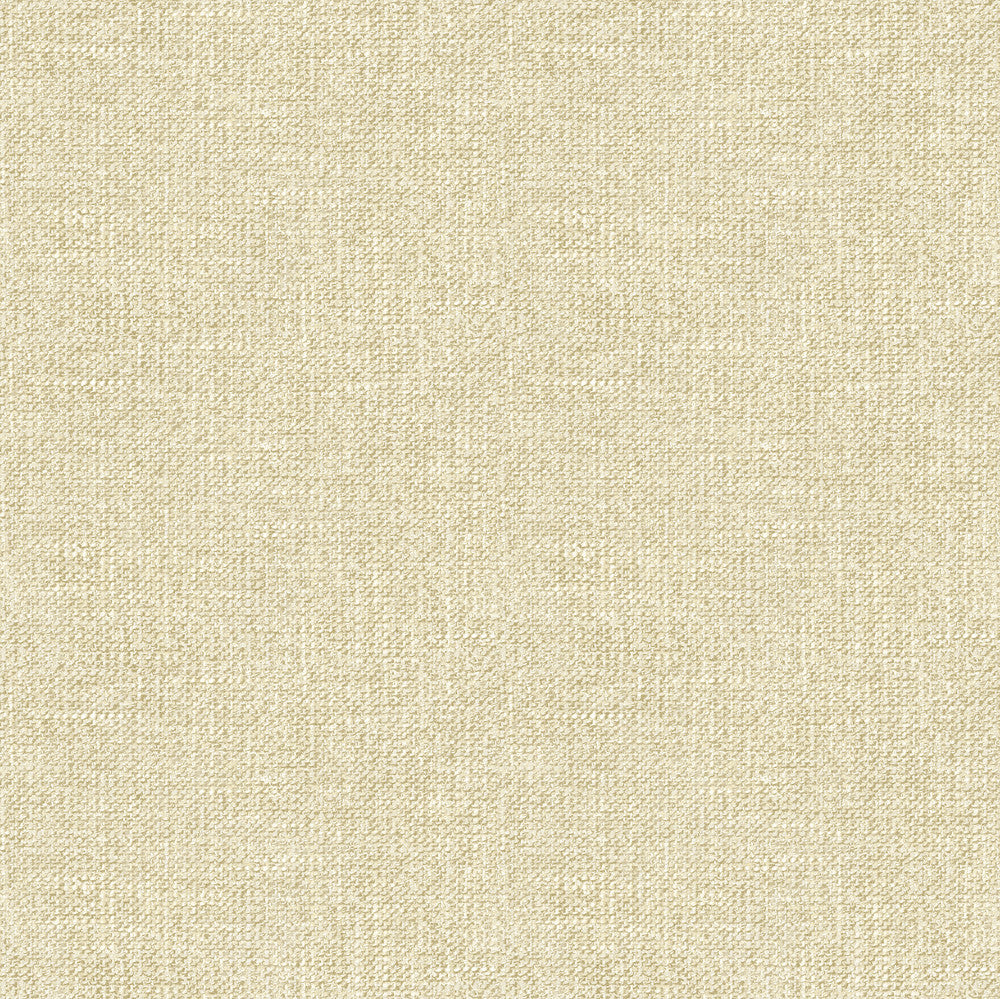 Waylon Beige Faux Fabric Wallpaper by Chesapeake Kindred Covers about 56.4 square feet 20.5-in by 33-ft long roll Prepasted 18 - Fabric Carolina -