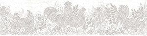 Parton Light Grey Chicken Wallpaper by Chesapeake