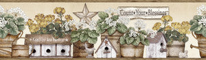 Geranium Yellow Flower Pot Wallpaper by Chesapeake