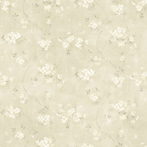 Braham Taupe Floral Trail Wallpaper by Chesapeake