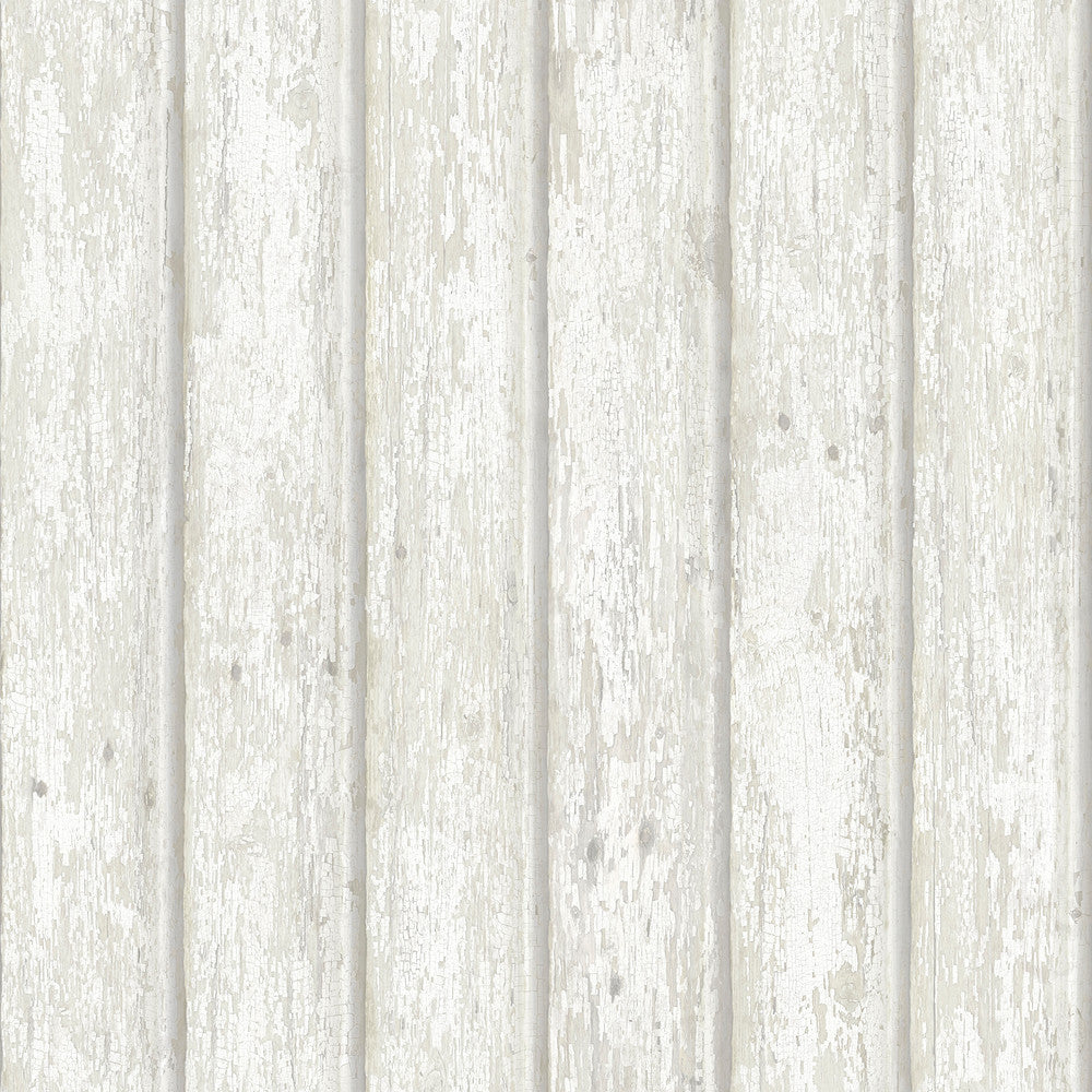 Jack White Weathered Clapboards Wallpaper by Chesapeake Kindred Covers about 56.4 square feet 20.5-in by 33-ft long roll Prepasted 20.5 - Fabric Carolina -