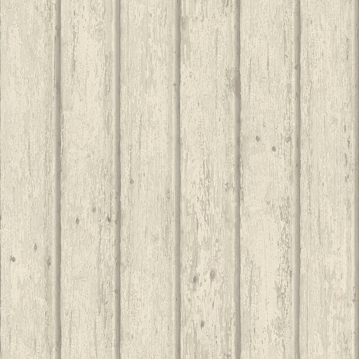 Jack Beige Weathered Clapboards Wallpaper by Chesapeake Kindred Covers about 56.4 square feet 20.5-in by 33-ft long roll Prepasted 20.5 - Fabric Carolina -