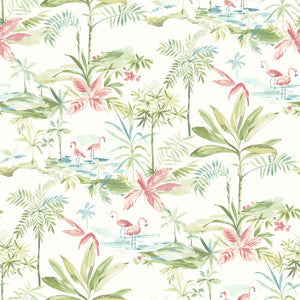 Lagoon Green Scenic Island Wallpaper by Chesapeake