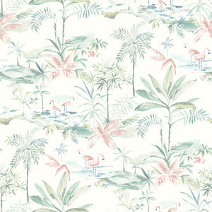 Lagoon Teal Scenic Island Wallpaper by Chesapeake
