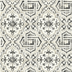Sonoma Black Beach Tile Wallpaper by Chesapeake