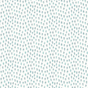 Sand Aqua Painted Dots Wallpaper by Chesapeake