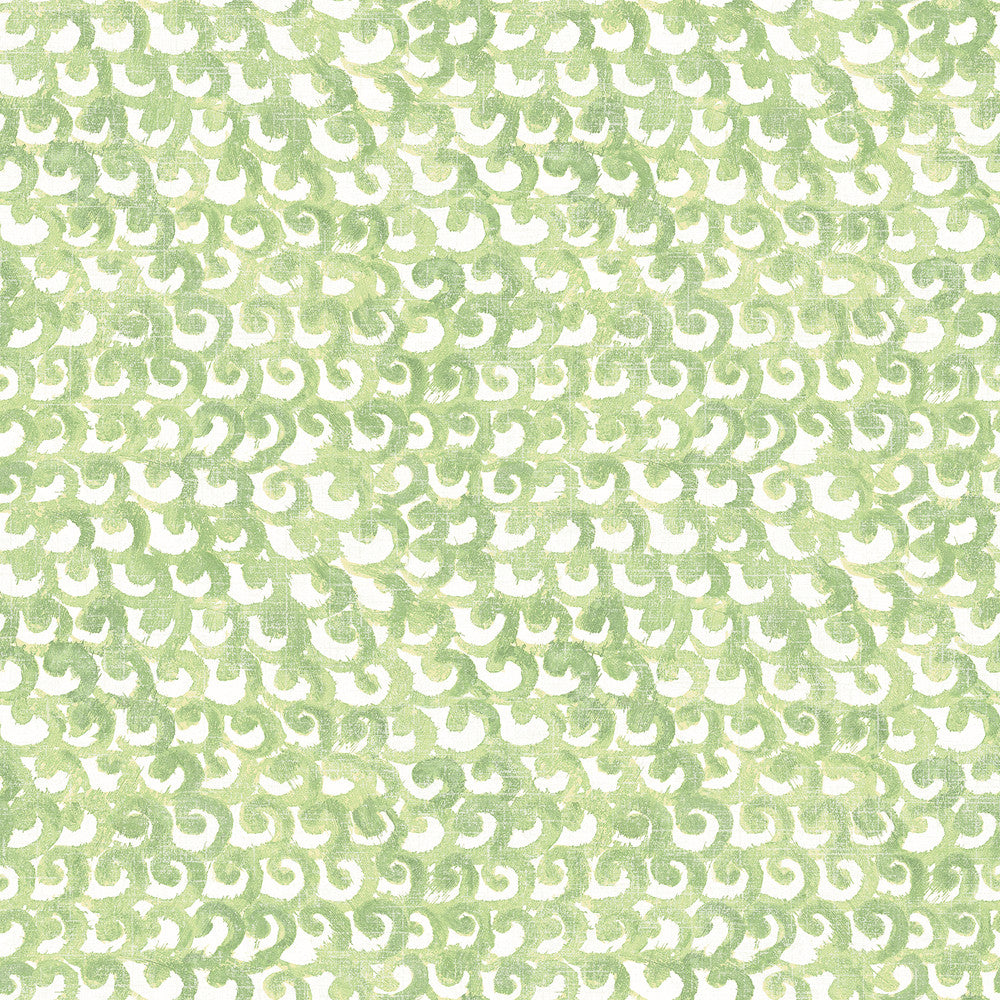 Saltwater Green Wave Wallpaper by Chesapeake Sanibel Covers about 56.4 square feet 20.5-in by 33-ft long roll Prepasted 20.5 - Fabric Carolina -