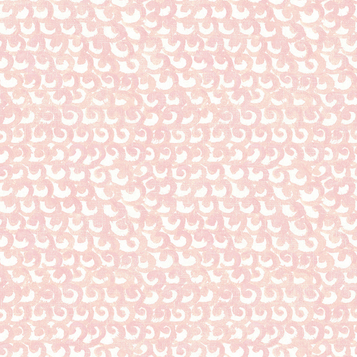 Saltwater Light Pink Pink Wave Wallpaper by Chesapeake Sanibel Covers about 56.4 square feet United States Prepasted 20.5-in repeat, straight match 20.5-in by 33-ft long roll - Fabric Carolina -