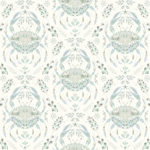 Annapolis Teal Crustation Wallpaper by Chesapeake