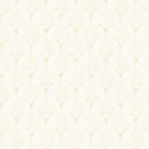 Santiago Yellow Scalloped Wallpaper by Chesapeake