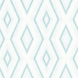 Santa Turquoise Geometric Wallpaper by Chesapeake