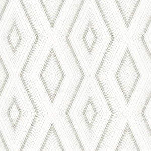 Santa Grey Grey Geometric Wallpaper by Chesapeake