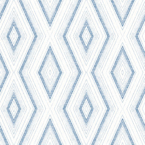 Santa Cruz Blue Geometric Wallpaper by Chesapeake