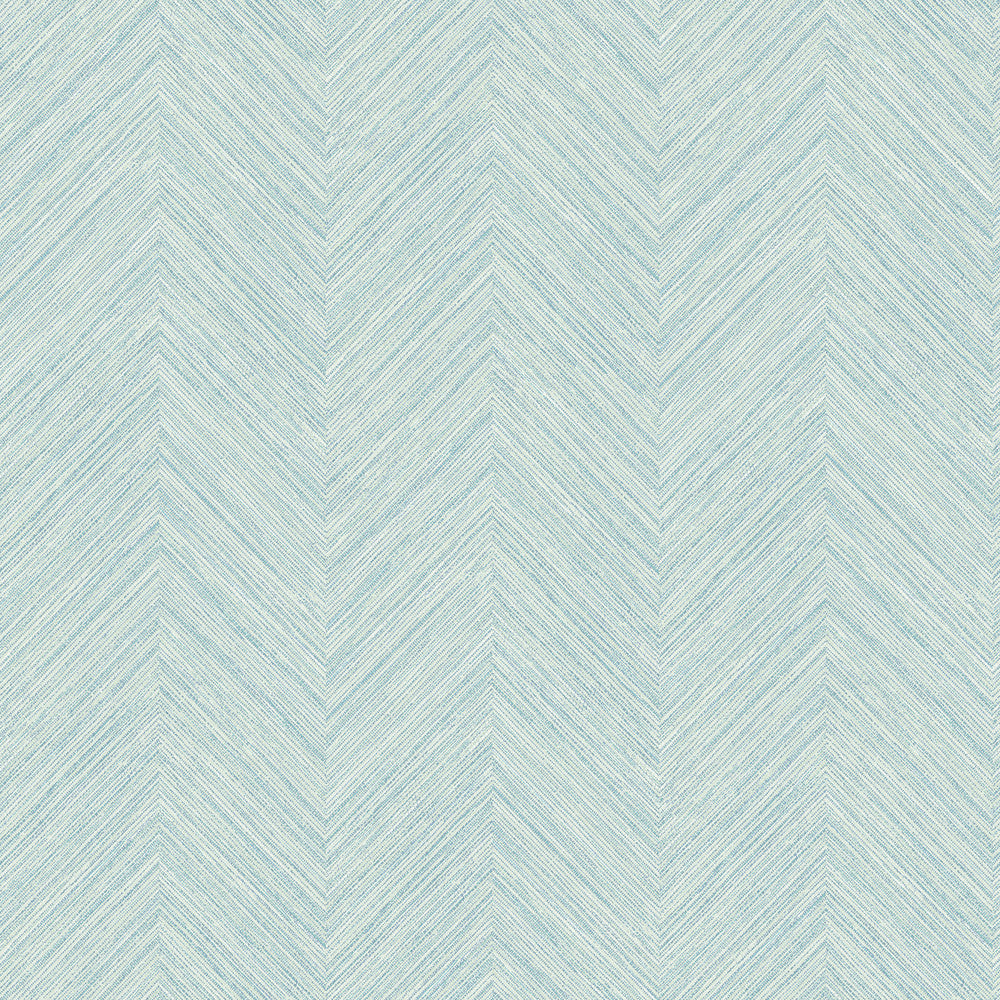 Caladesi Teal Faux Linen Wallpaper by Chesapeake Sanibel Covers about 56.4 square feet 20.5-in by 33-ft long roll Prepasted 20.5 - Fabric Carolina -