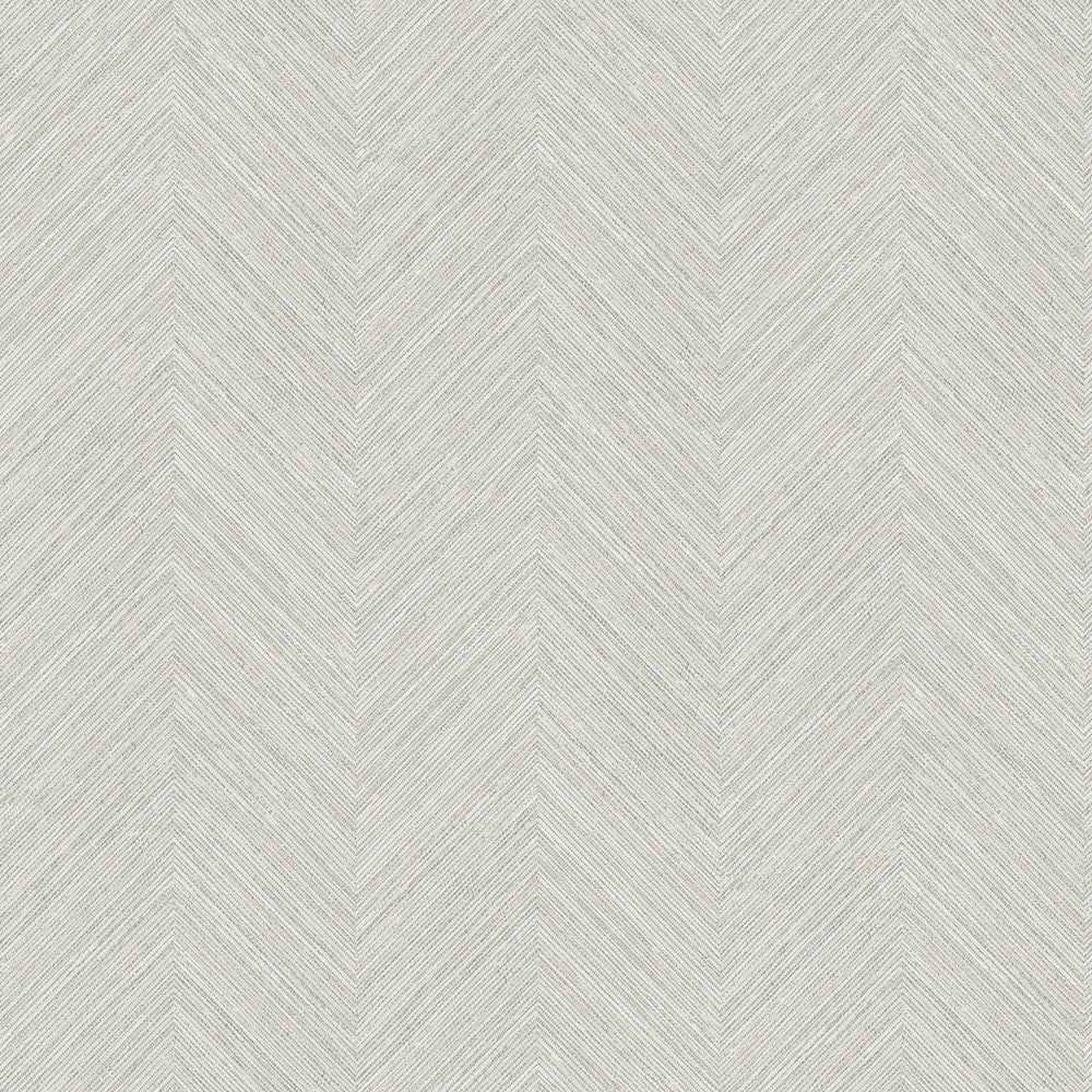 Caladesi Light Grey Faux Linen Wallpaper by Chesapeake Sanibel Covers about 56.4 square feet 20.5-in by 33-ft long roll Prepasted 20.5 - Fabric Carolina -