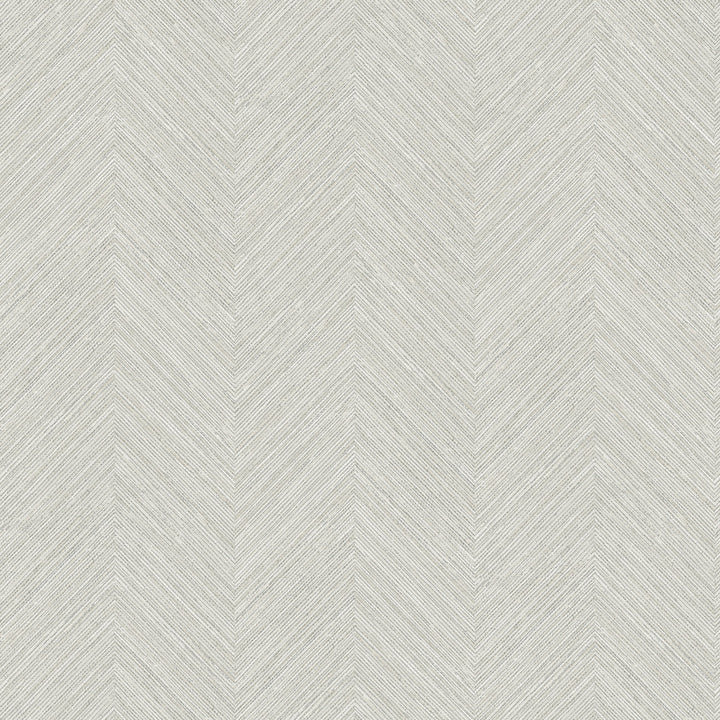 Caladesi Light Grey Faux Linen Wallpaper by Chesapeake Sanibel Covers about 56.4 square feet 20.5-in by 33-ft long roll Prepasted 20.5 - Fabric Carolina -