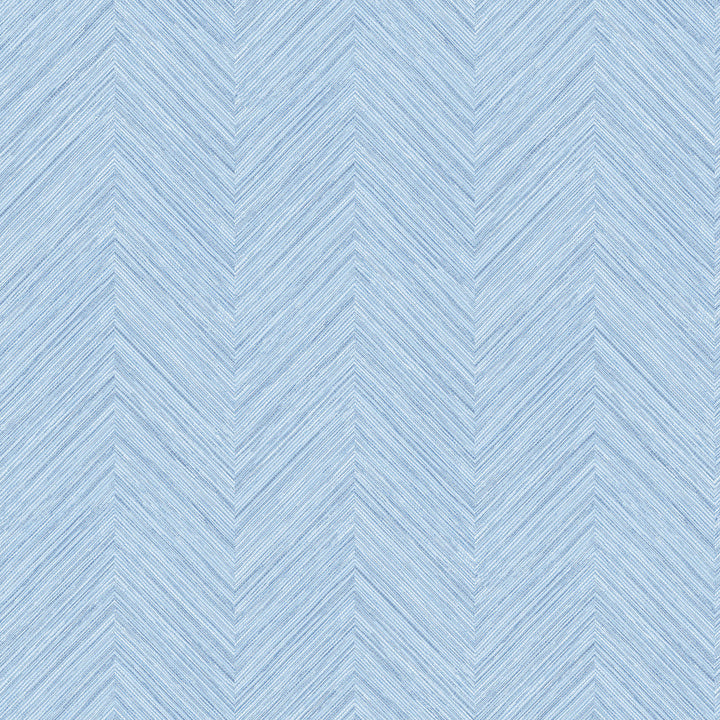 Caladesi Light Blue Faux Linen Wallpaper by Chesapeake Sanibel Covers about 56.4 square feet 20.5-in by 33-ft long roll Prepasted 20.5 - Fabric Carolina -