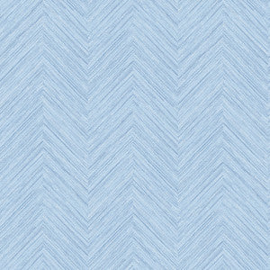 Caladesi Light Blue Faux Linen Wallpaper by Chesapeake