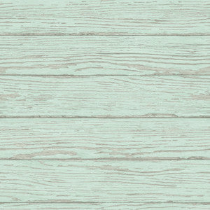 Rehoboth Mint Distressed Wood Wallpaper by Chesapeake