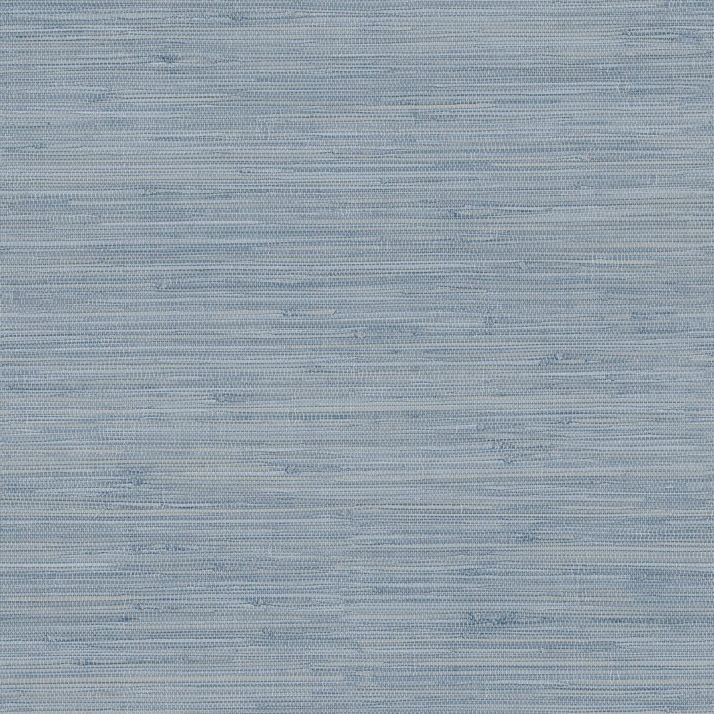 Waverly Blue Faux Grasscloth Wallpaper by Chesapeake Sanibel Covers about 56.4 square feet 20.5-in by 33-ft long roll Prepasted 20.5 - Fabric Carolina -