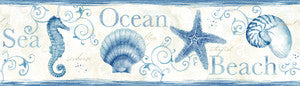 Island Bay Blue Starfish Wallpaper by Chesapeake