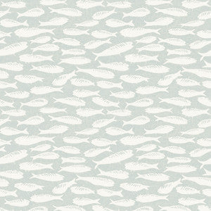Nunkie Light Blue Sardine Wallpaper by Chesapeake