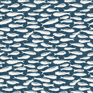 Nunkie Navy Sardine Wallpaper by Chesapeake