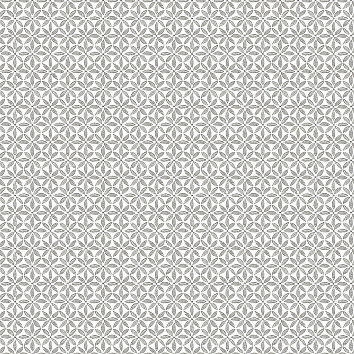 Jellia Charcoal Petal Geometric Wallpaper by Chesapeake Flora & Fauna Covers about 56.4 square feet 20.5-in by 33-ft long roll Prepasted 2.1 - Fabric Carolina -