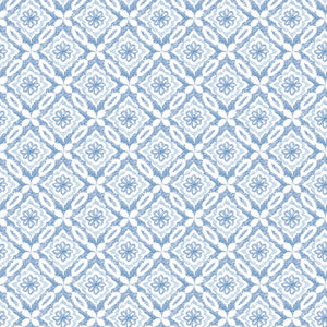 Hugson Blue Quilted Damask Wallpaper by Chesapeake