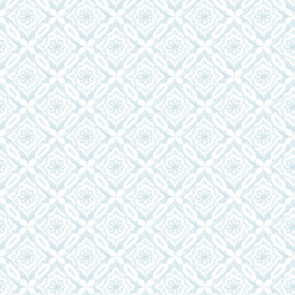 Hugson Teal Quilted Damask Wallpaper by Chesapeake Flora & Fauna Covers about 56.4 square feet 20.5-in by 33-ft long roll Prepasted 4.2 - Fabric Carolina -