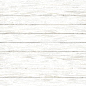 Ozma White Wood Plank Wallpaper by Chesapeake