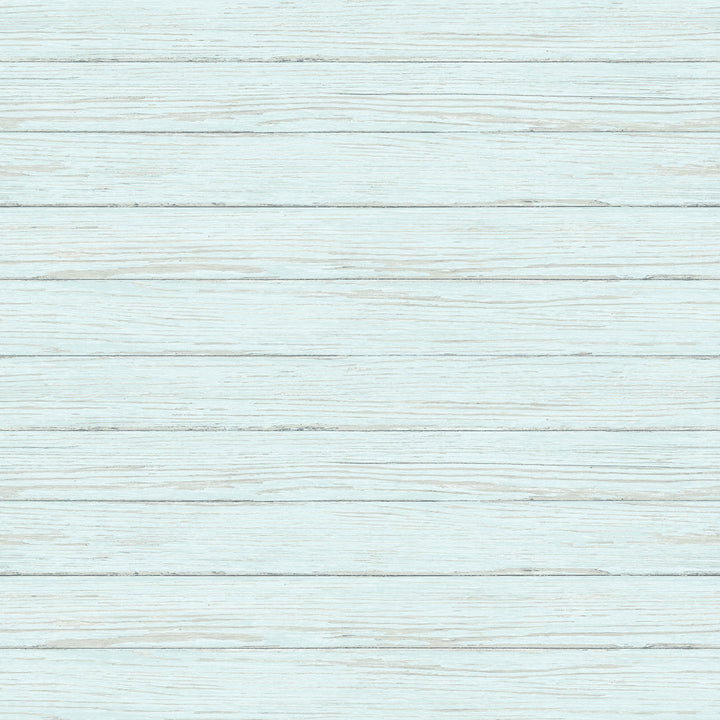 Ozma Aqua Wood Plank Wallpaper by Chesapeake Flora & Fauna Covers about 56.4 square feet 20.5-in by 33-ft long roll Prepasted 10.5 - Fabric Carolina -
