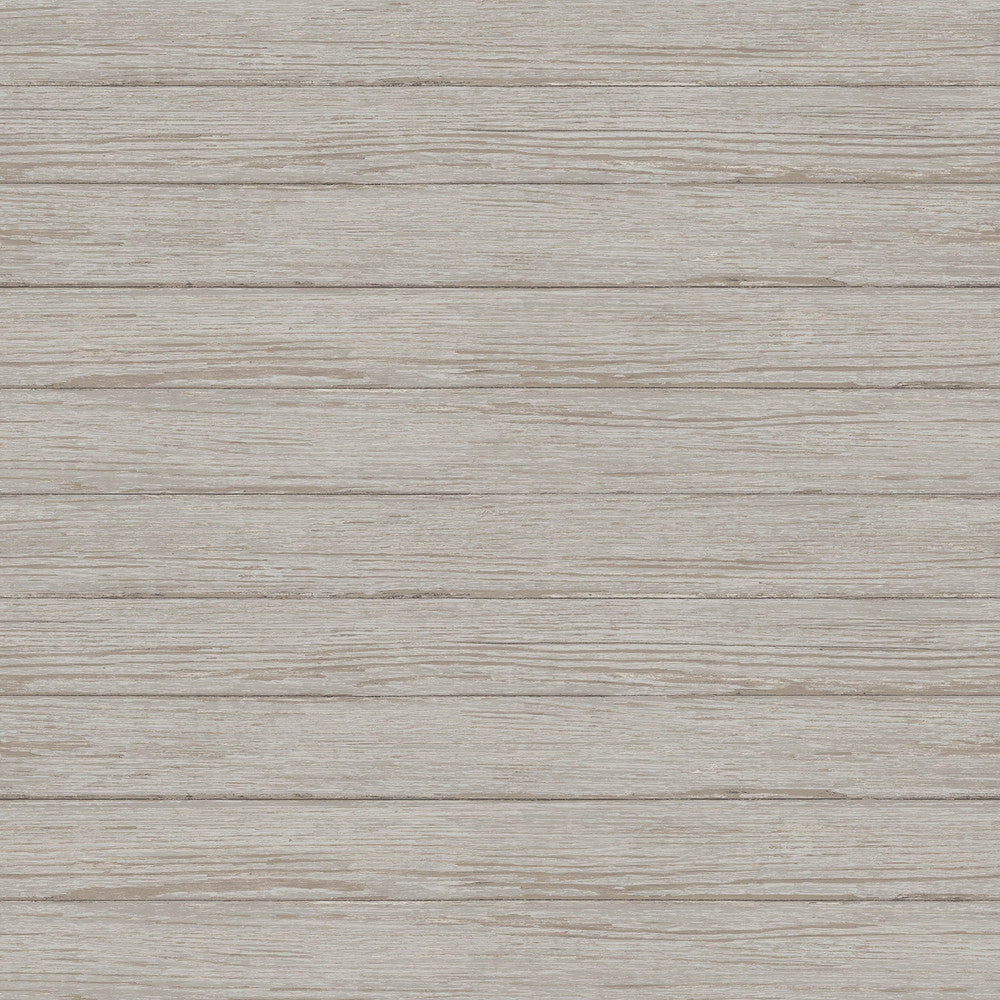 Ozma Light Grey Wood Plank Wallpaper by Chesapeake Flora & Fauna Covers about 56.4 square feet 20.5-in by 33-ft long roll Prepasted 10.5 - Fabric Carolina -