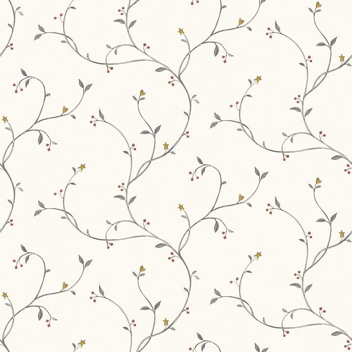 Kurt Black Tin Star Trail Wallpaper by Chesapeake Homestead Covers about 56.4 square feet 20.5-in by 33-ft long roll Prepasted 20.5 - Fabric Carolina -