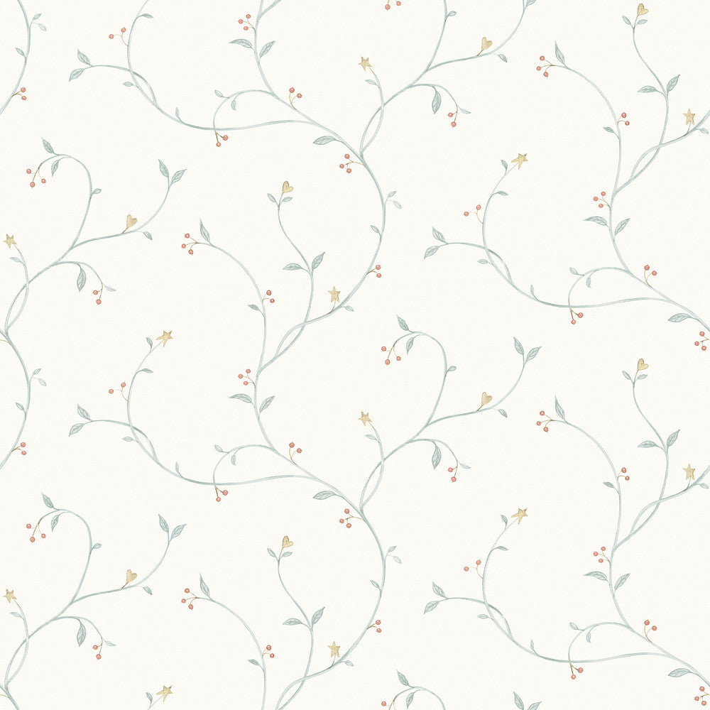 Kurt Seafoam Tin Star Trail Wallpaper by Chesapeake Homestead Covers about 56.4 square feet 20.5-in by 33-ft long roll Prepasted 20.5 - Fabric Carolina -