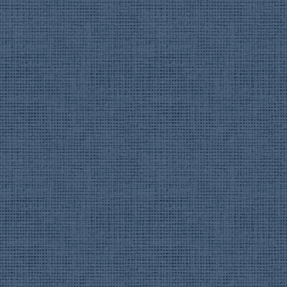 Nimmie Navy Navy Basketweave Wallpaper by Chesapeake Homestead Covers about 56.4 square feet 20.5-in by 33-ft long roll Prepasted 20.5 - Fabric Carolina -