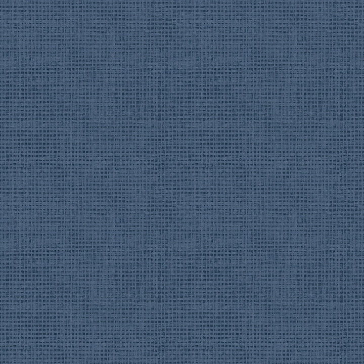 Nimmie Navy Navy Basketweave Wallpaper by Chesapeake Homestead Covers about 56.4 square feet 20.5-in by 33-ft long roll Prepasted 20.5 - Fabric Carolina -