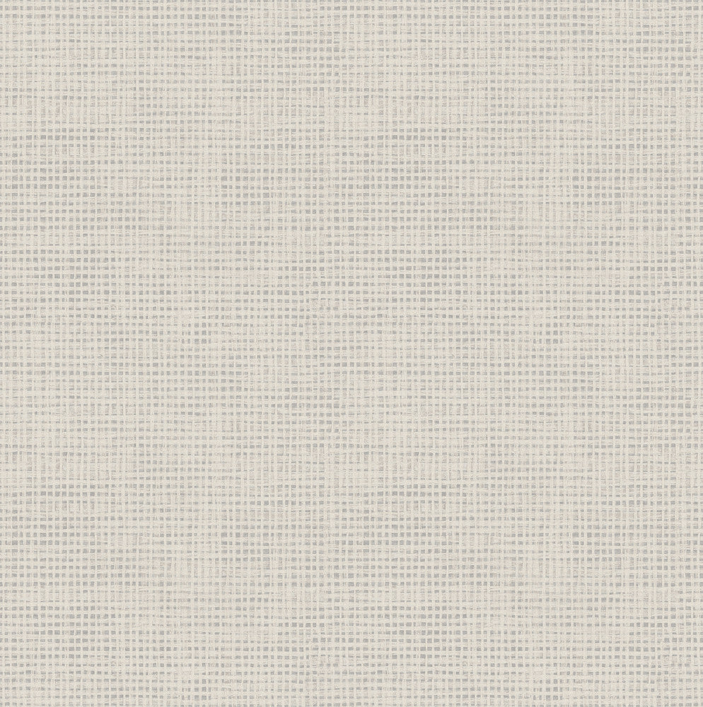 Nimmie Light Grey Basketweave Wallpaper by Chesapeake Homestead Covers about 56.4 square feet 20.5-in by 33-ft long roll Prepasted 20.5 - Fabric Carolina -