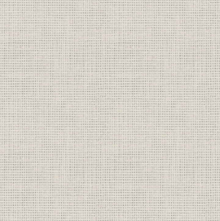 Nimmie Light Grey Basketweave Wallpaper by Chesapeake Homestead Covers about 56.4 square feet 20.5-in by 33-ft long roll Prepasted 20.5 - Fabric Carolina -