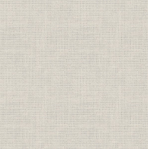 Nimmie Light Grey Basketweave Wallpaper by Chesapeake