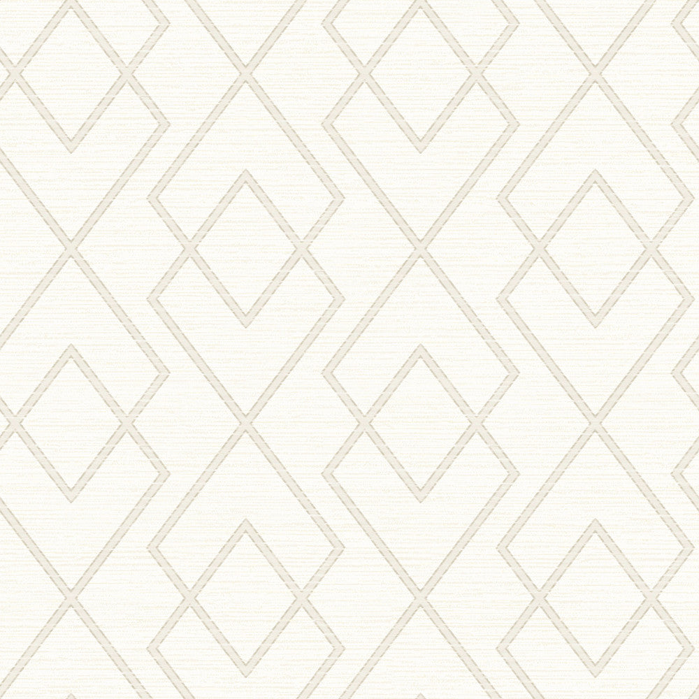 Blaze Taupe Trellis Wallpaper by Chesapeake Homestead Covers about 56.4 square feet 20.5-in by 33-ft long roll Prepasted 20.5 - Fabric Carolina -