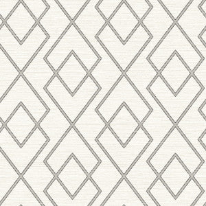 Blaze Grey Trellis Wallpaper by Chesapeake