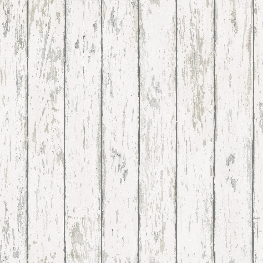 Harley Off White Weathered Wood Wallpaper by Chesapeake Homestead Covers about 56.4 square feet 20.5-in by 33-ft long roll Prepasted 20.5 - Fabric Carolina -