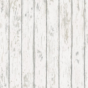 Harley Off White Weathered Wood Wallpaper by Chesapeake