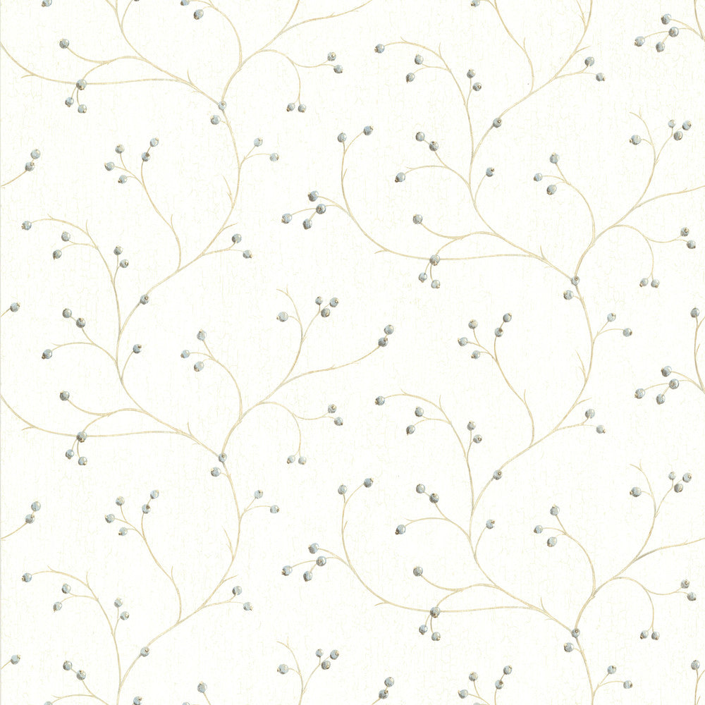 Rosehip Cream Trails Wallpaper by Chesapeake Homestead Covers about 56.4 square feet 20.5-in by 33-ft long roll Prepasted 20.5 - Fabric Carolina -